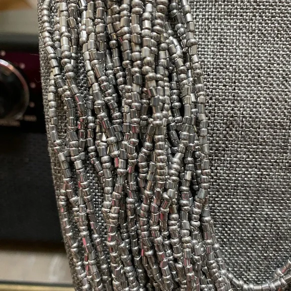 MULTILAYERED SILVER NECKLACE - Picture 2 of 2